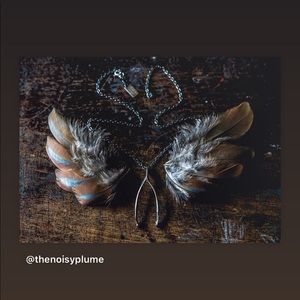 The Noisy Plume Chukar Vertebrae Necklace